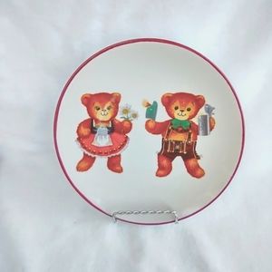 Vintage Reutter Porzellan Bavarian Bears Plate